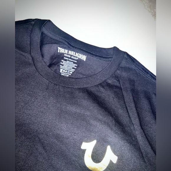 True Religion Crew Classic HS Crew Tee Jet Black - Picture 7 of 9